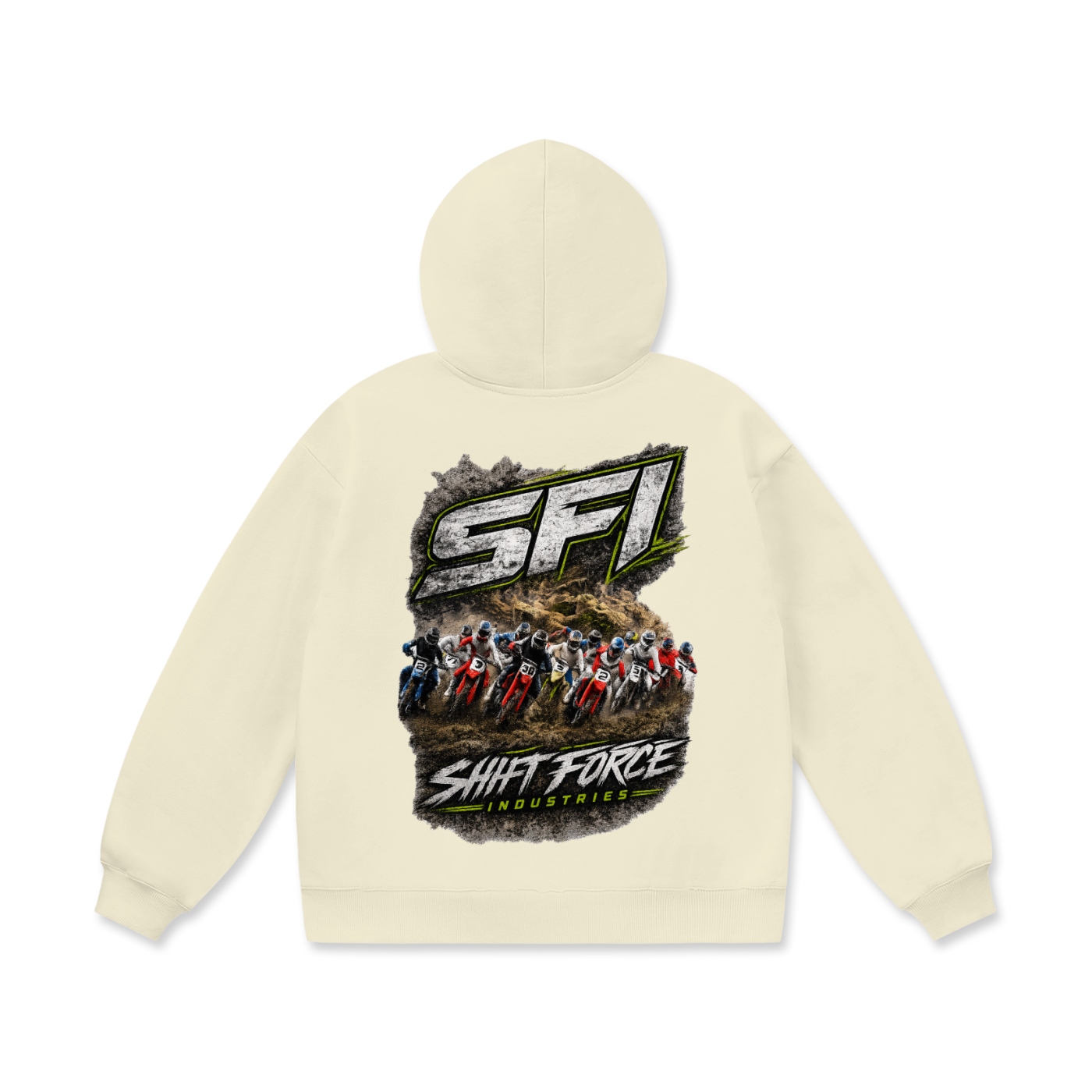 Men's Moto Race Fleece Hoodie