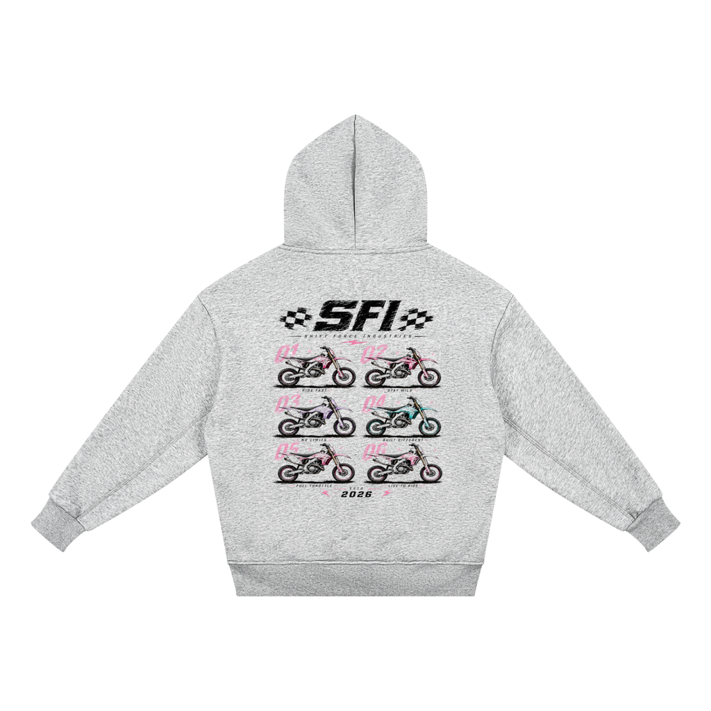 Girls Moto Lineup Fleece Hoodie