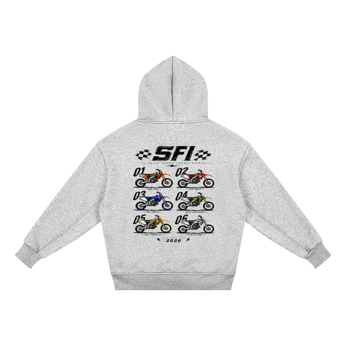 Boys Moto Lineup Fleece Hoodie