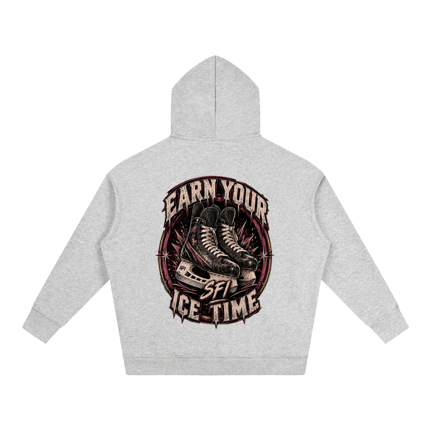 Women's Earn Your Ice Time Oversize Fleeced Hoodie