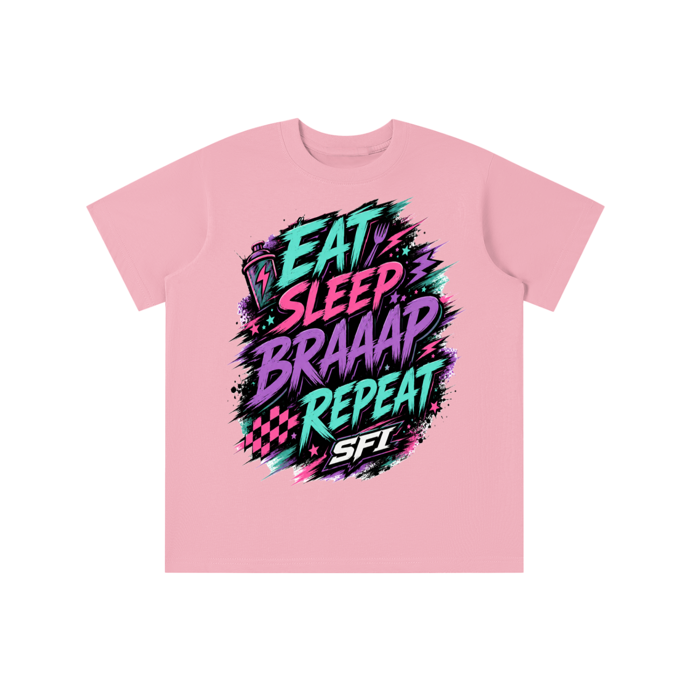 Girls Eat Sleep Braaap Repeat T-shirt