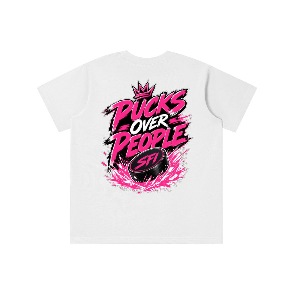 Girls Pucks Over People T-shirt