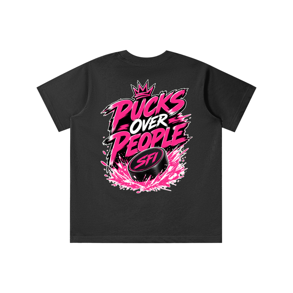 Girls Pucks Over People T-shirt