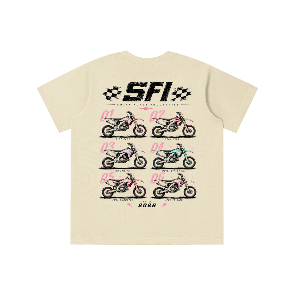 Girls Moto Lineup T-shirt