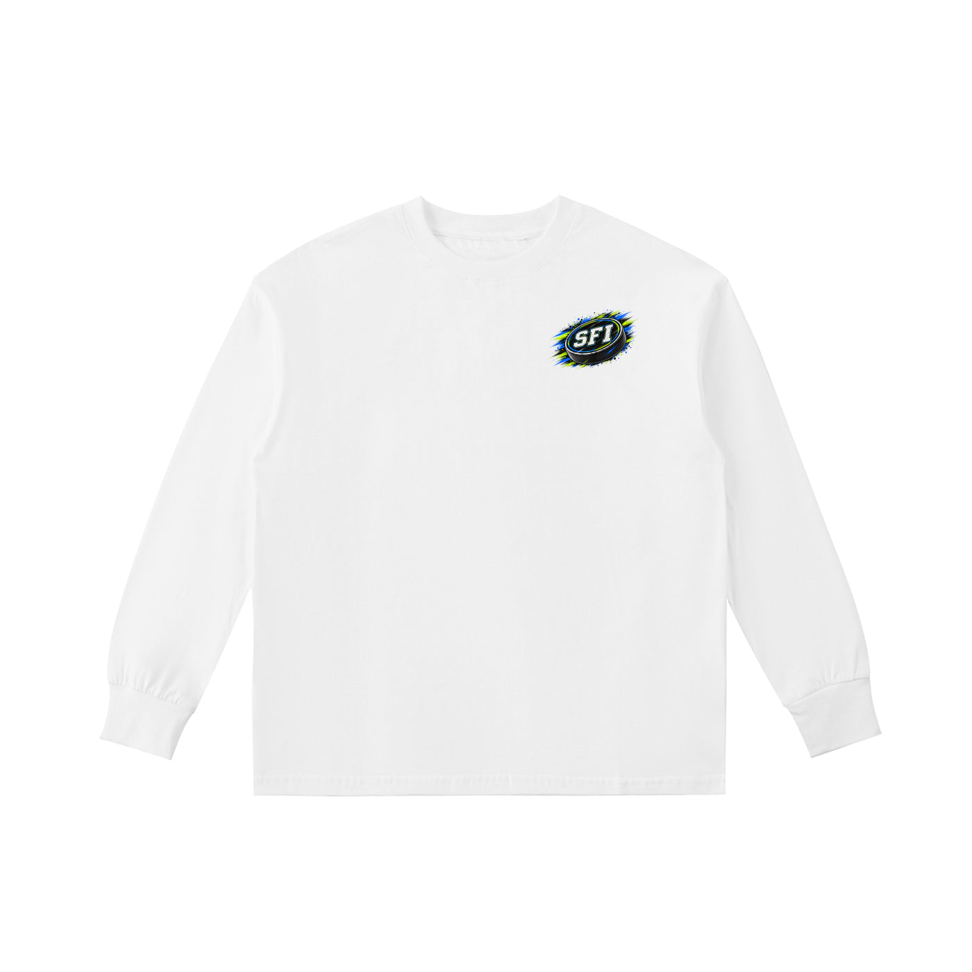 Boys Hockey Puck Long-Sleeve Tee