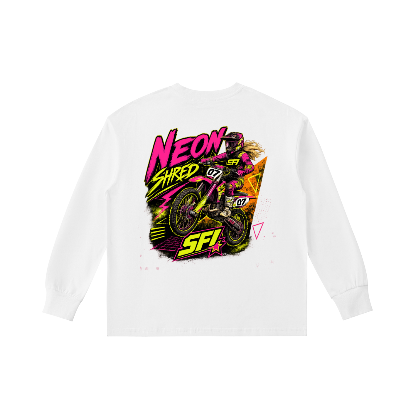 Girls Neon Shred Long-Sleeve Tee