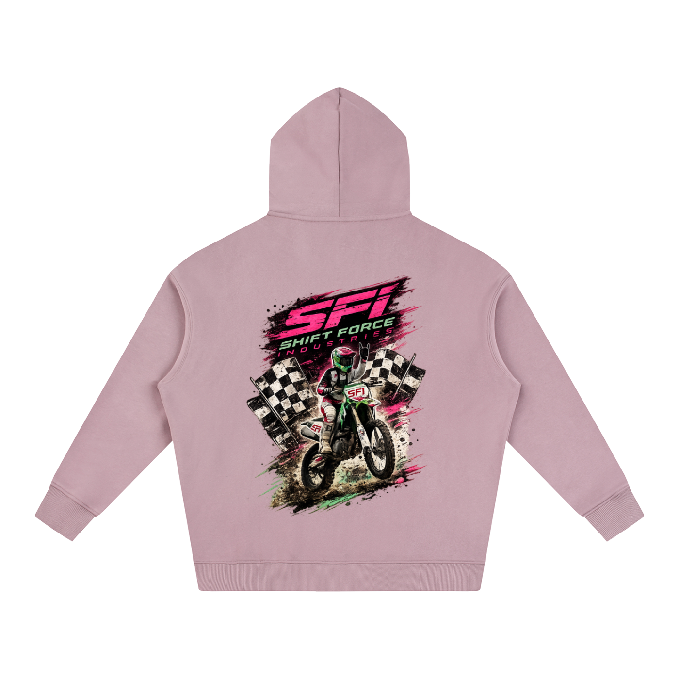 Women's Rock On Oversize Fleeced Hoodie