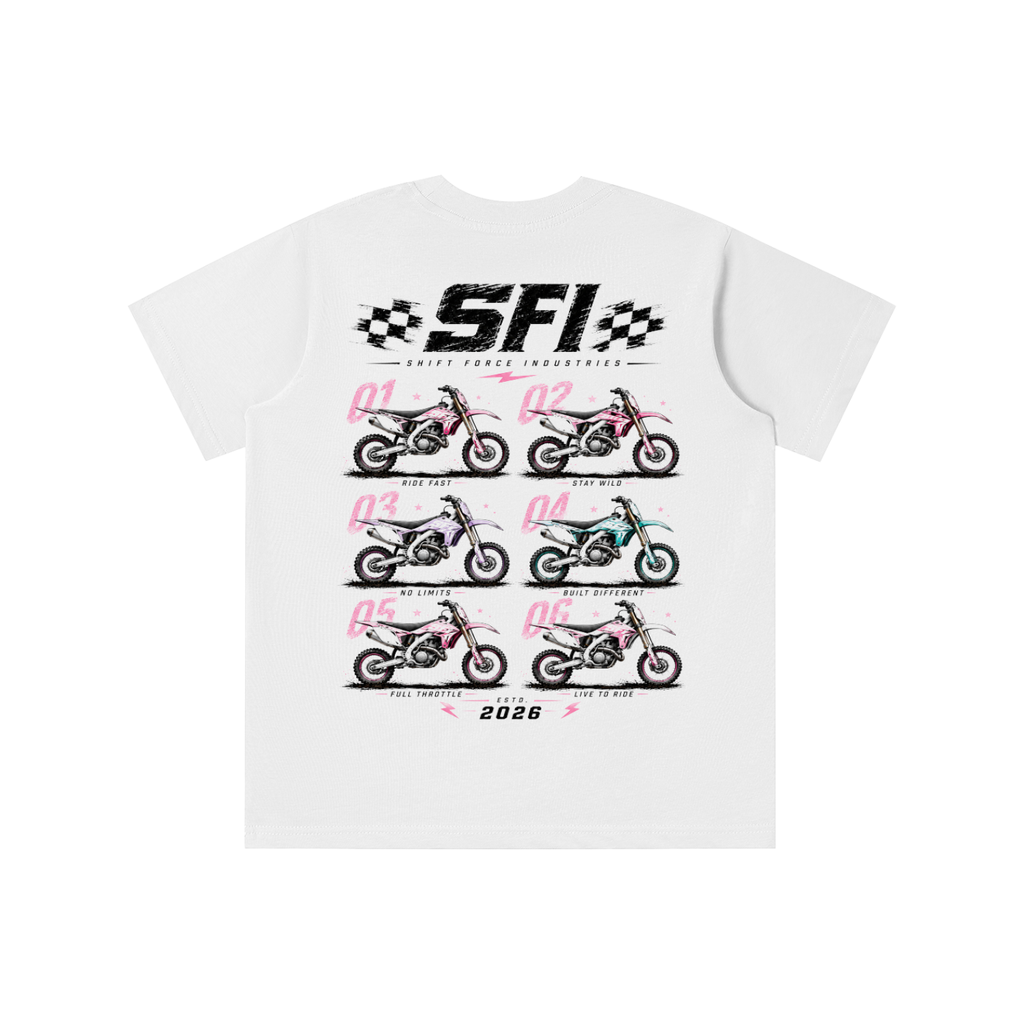 Girls Moto Lineup T-shirt