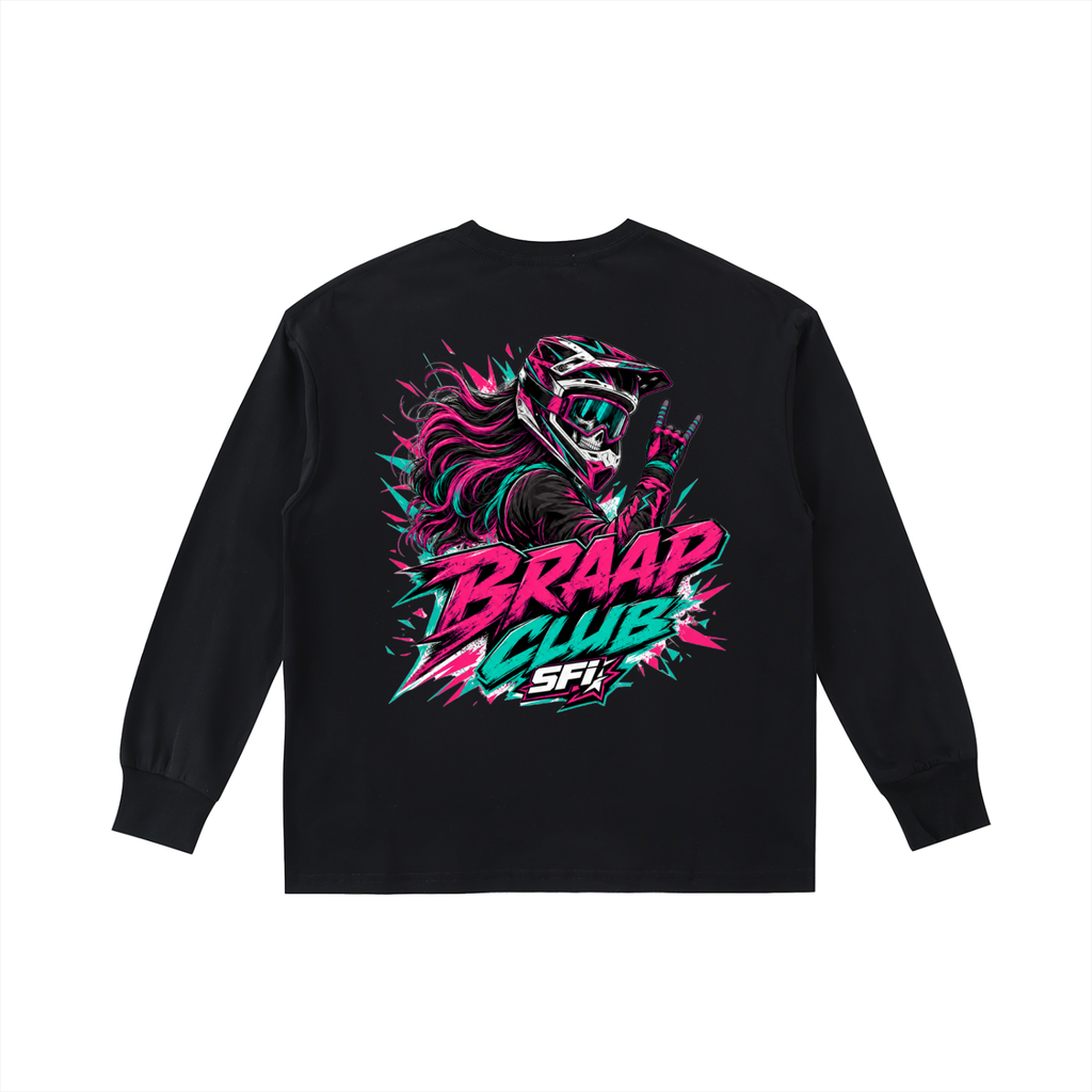 Girls Braap Club Long-Sleeve Tee
