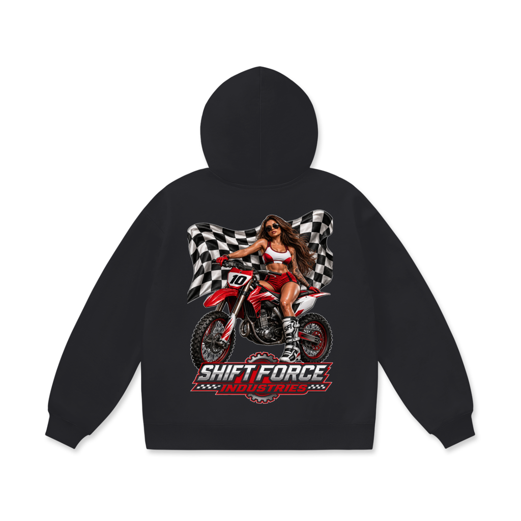 Men's Lady Moto Fleece Hoodie