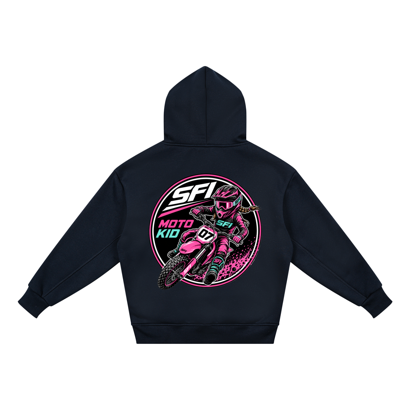 Girls Moto Kid Fleece Hoodie