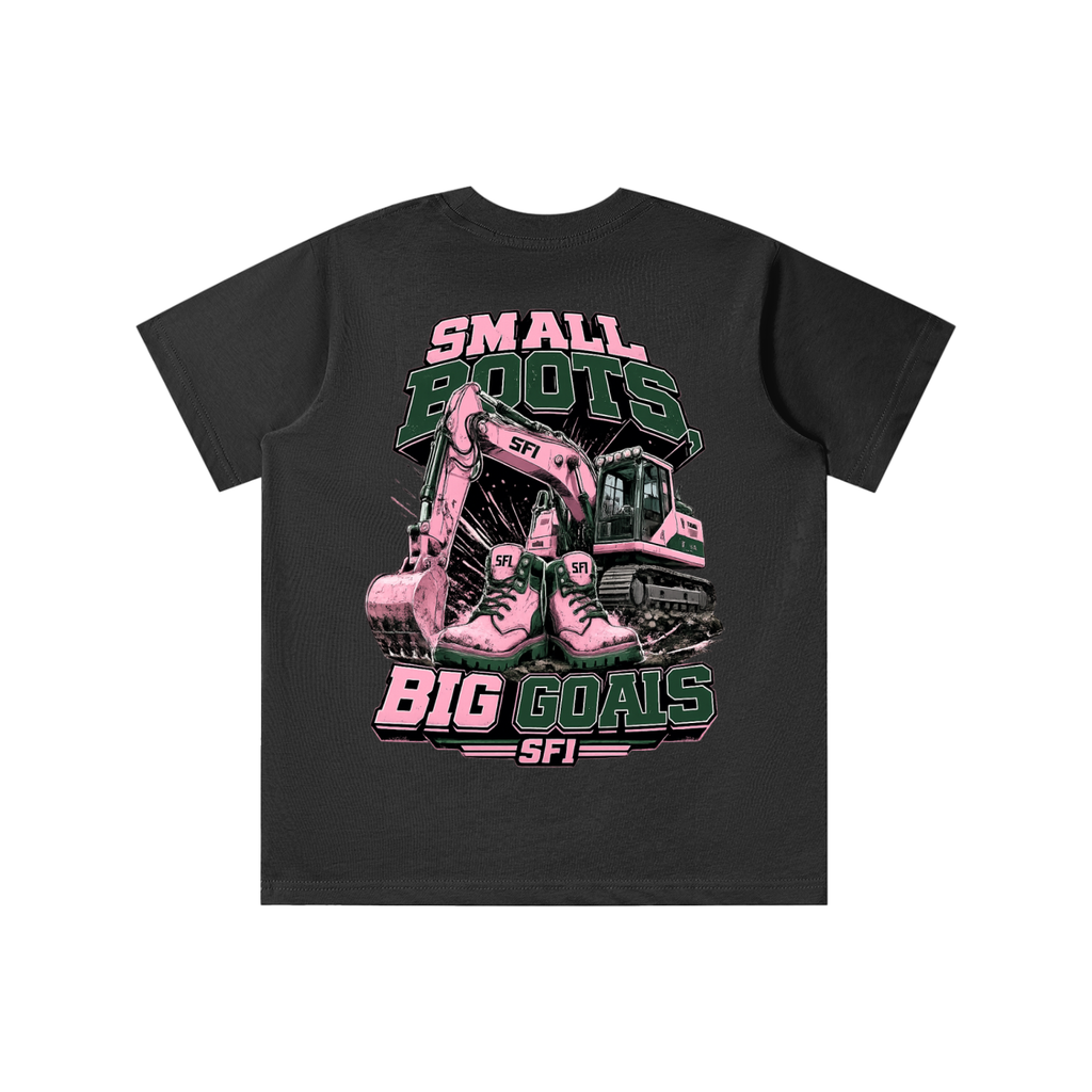 Girls Small Boots Big Goals T-shirt