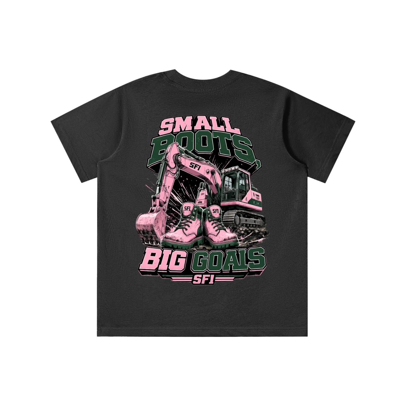 Girls Small Boots Big Goals T-shirt