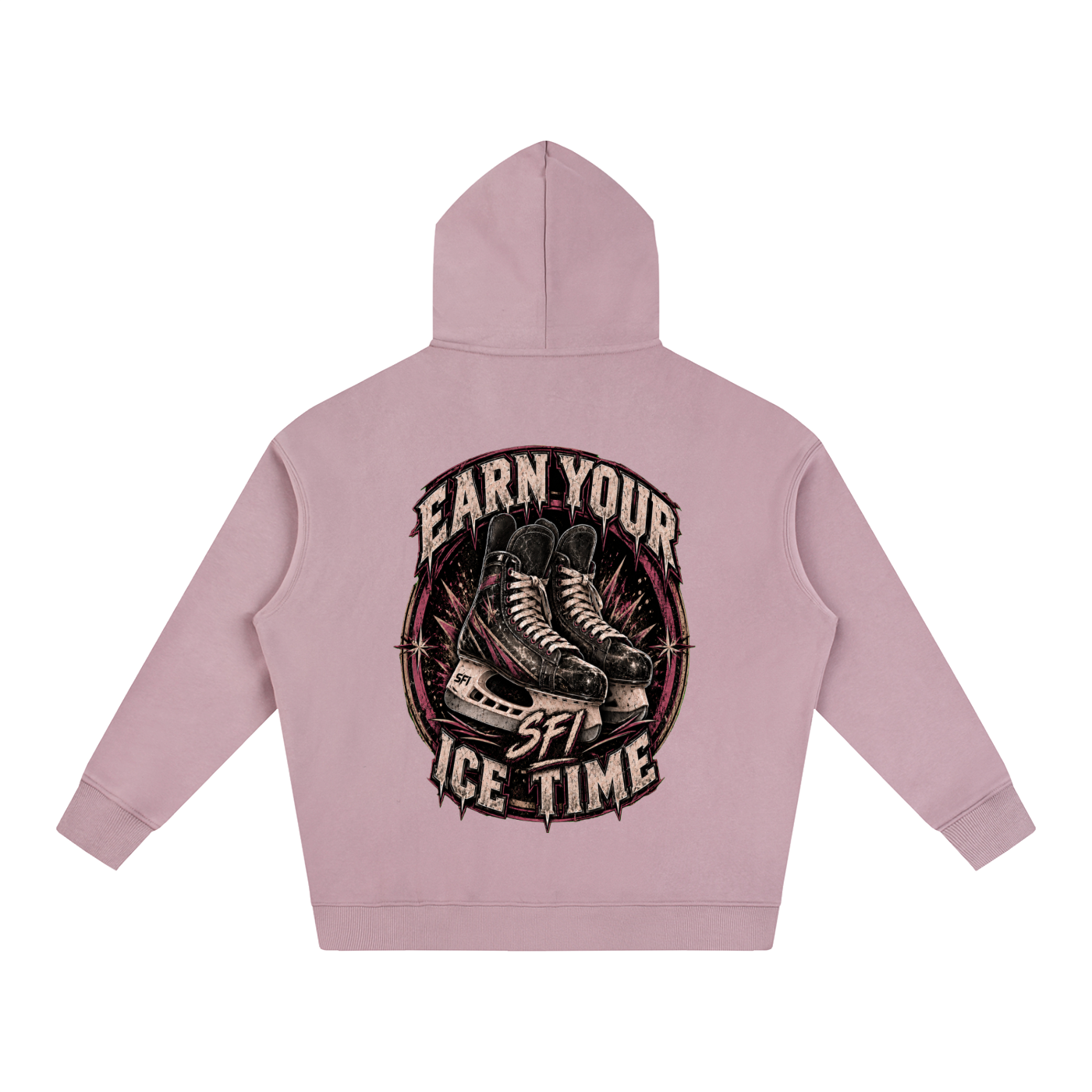 Women's Earn Your Ice Time Oversize Fleeced Hoodie