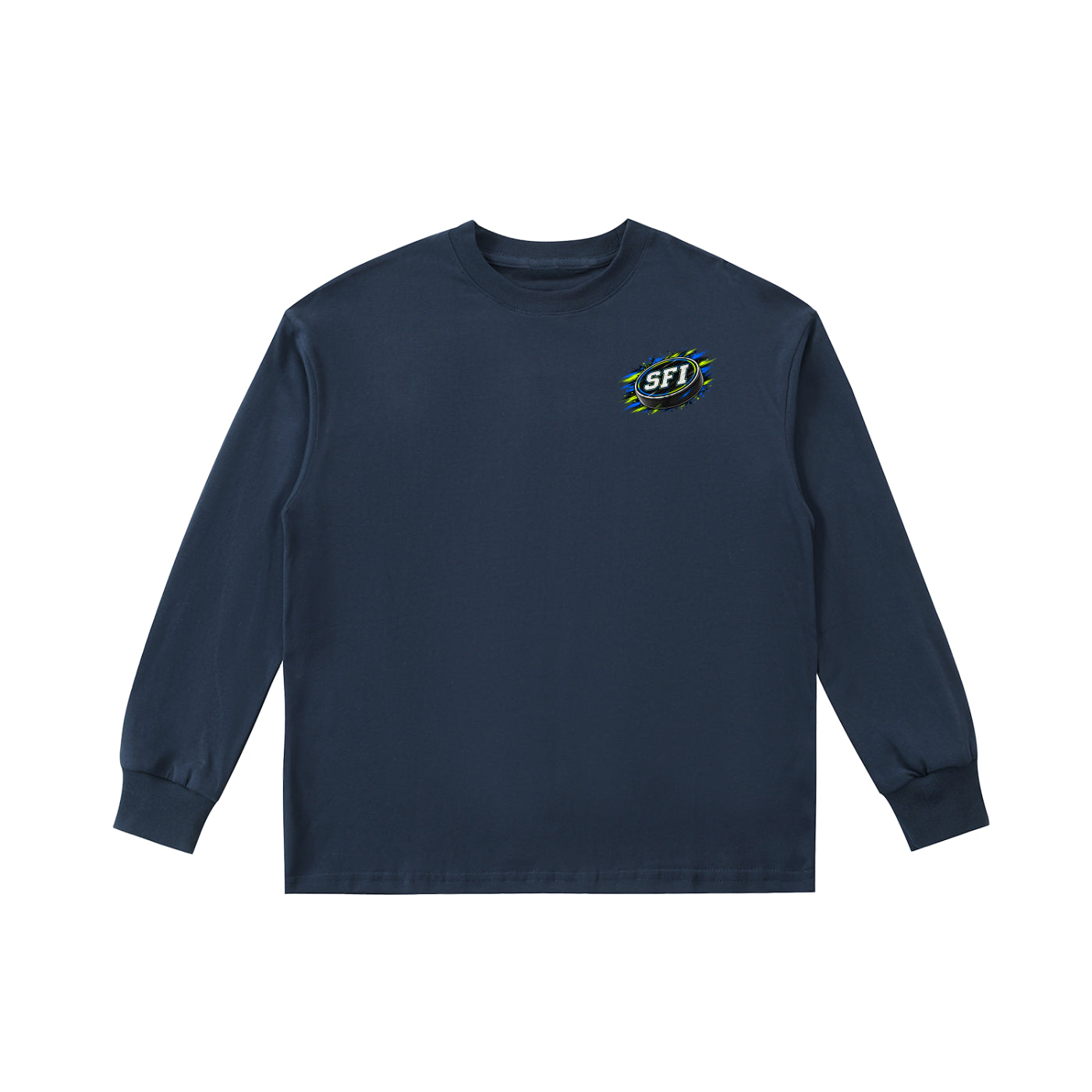Boys Hockey Puck Long-Sleeve Tee