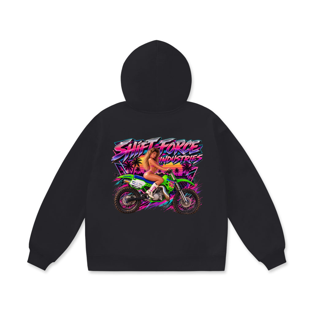 Moto Cheetah Fleece Hoodie