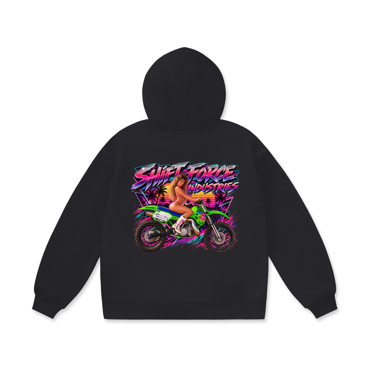 Moto Cheetah Fleece Hoodie
