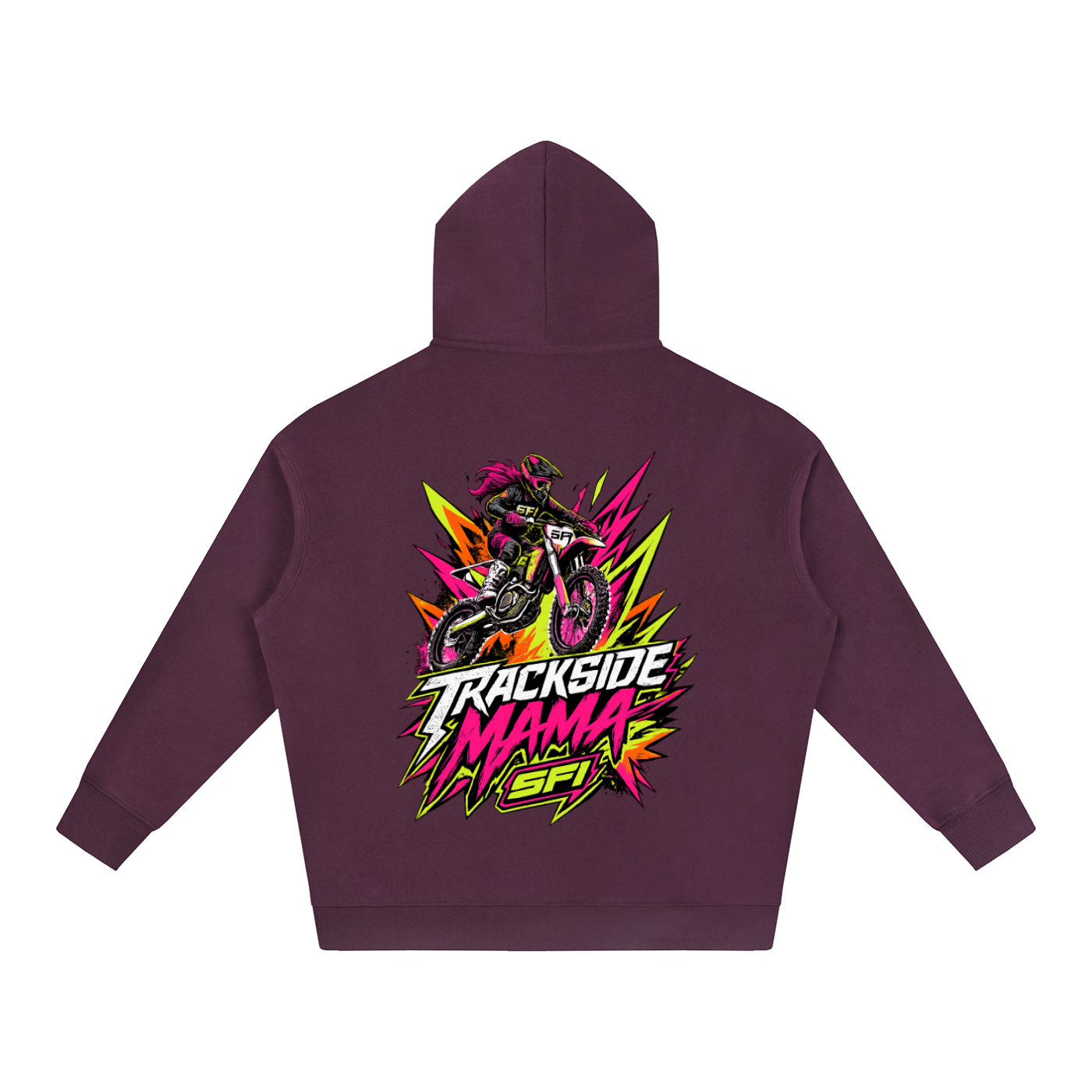 Women's Trackside Mama Oversize Fleeced Hoodie