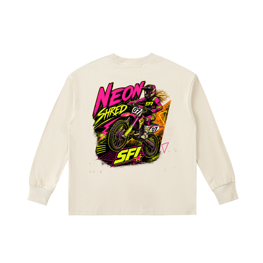 Girls Neon Shred Long-Sleeve Tee
