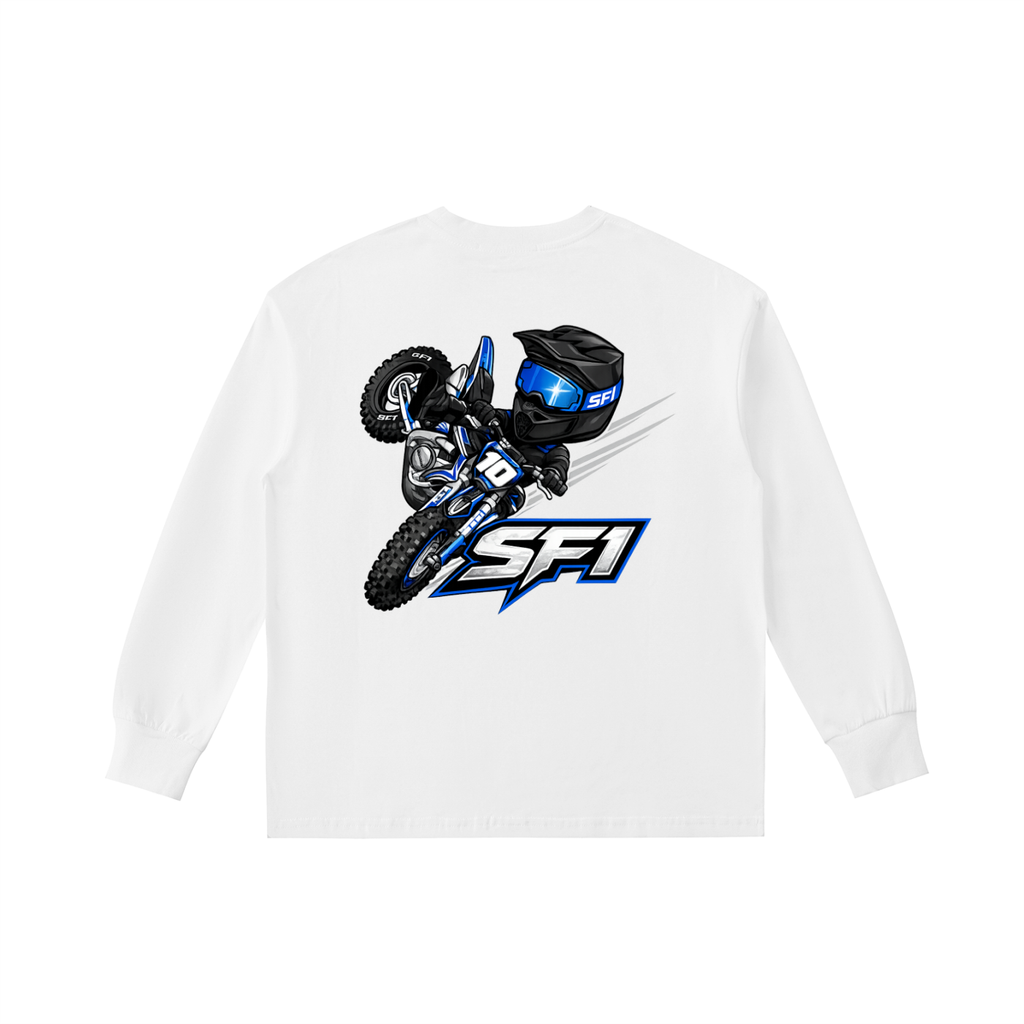 Boys Cartoon Moto Long-Sleeve Tee