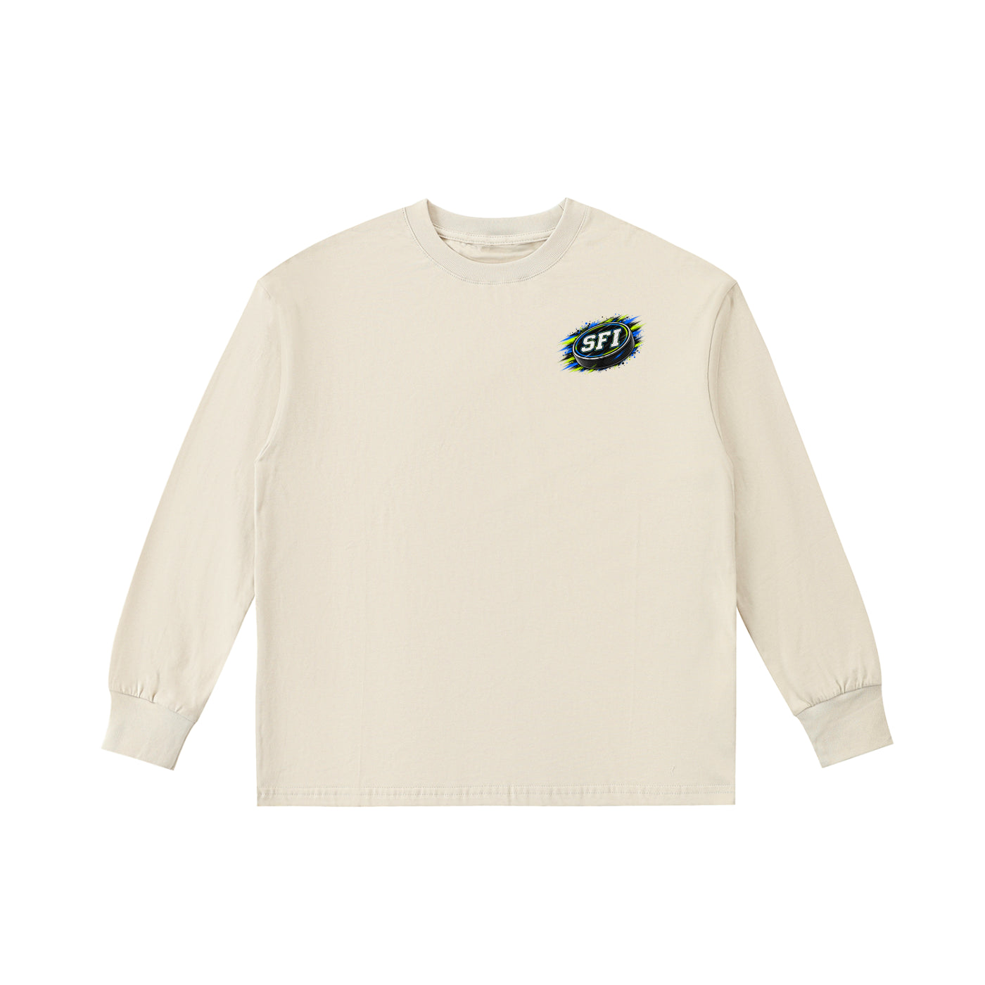 Boys Hockey Puck Long-Sleeve Tee