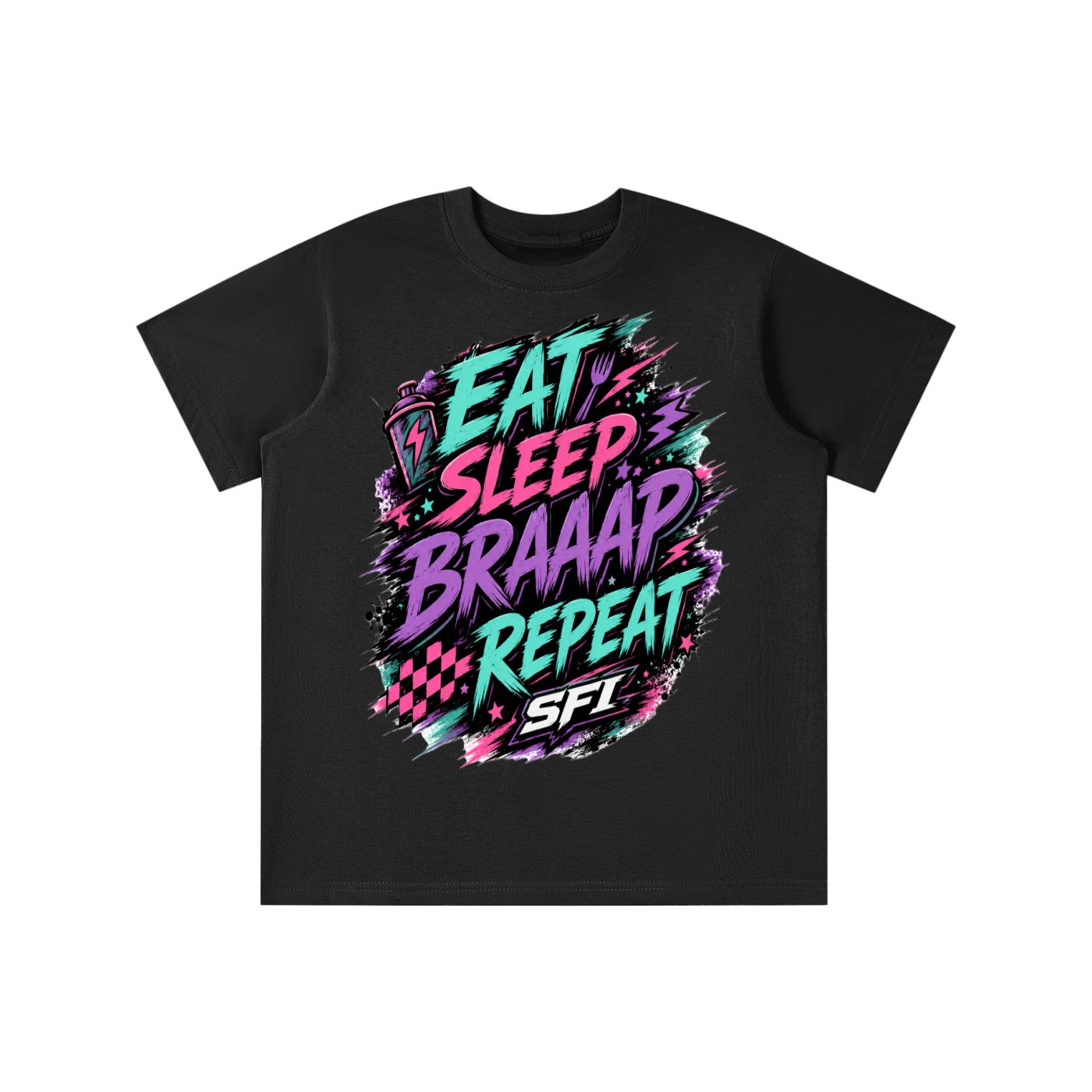 Girls Eat Sleep Braaap Repeat T-shirt