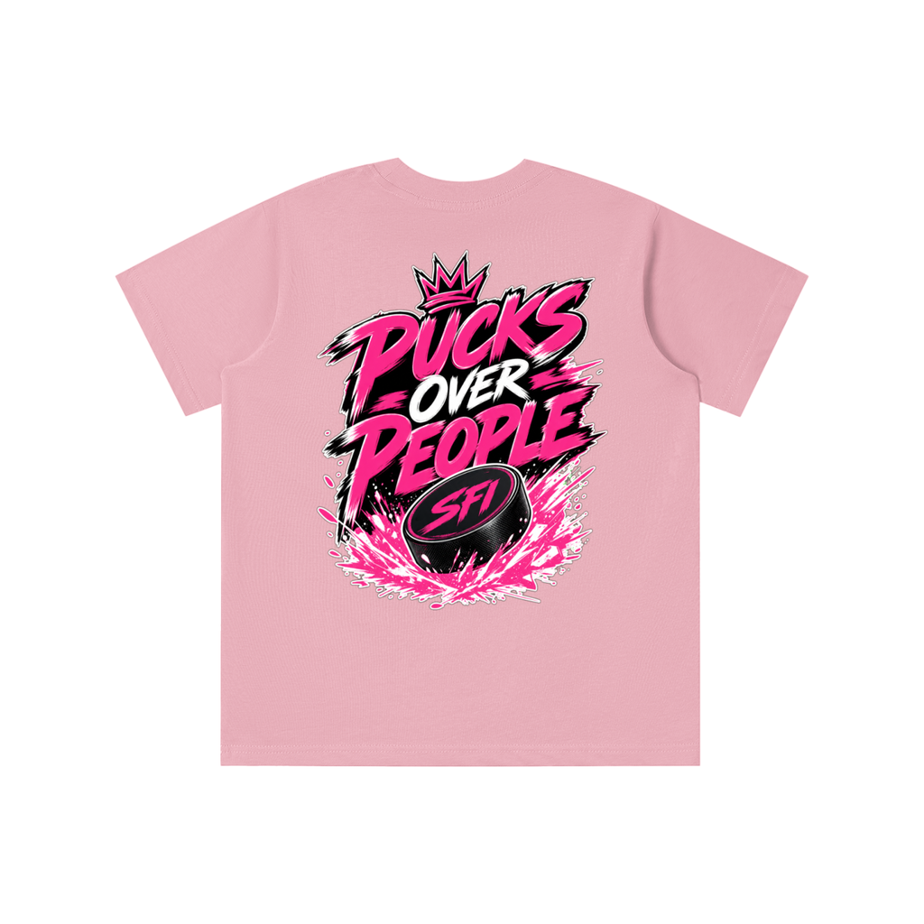 Girls Pucks Over People T-shirt