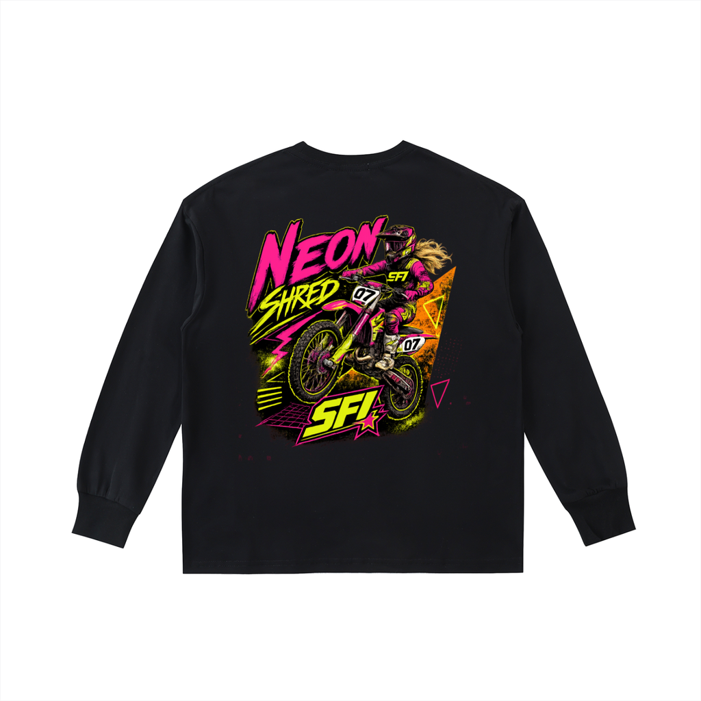 Girls Neon Shred Long-Sleeve Tee