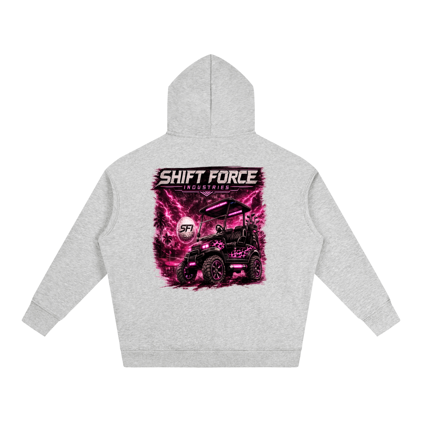 Women's Golf Cart Oversize Fleeced Hoodie