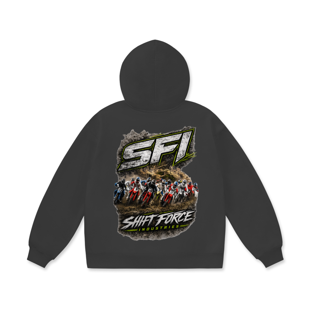 Men's Moto Race Fleece Hoodie