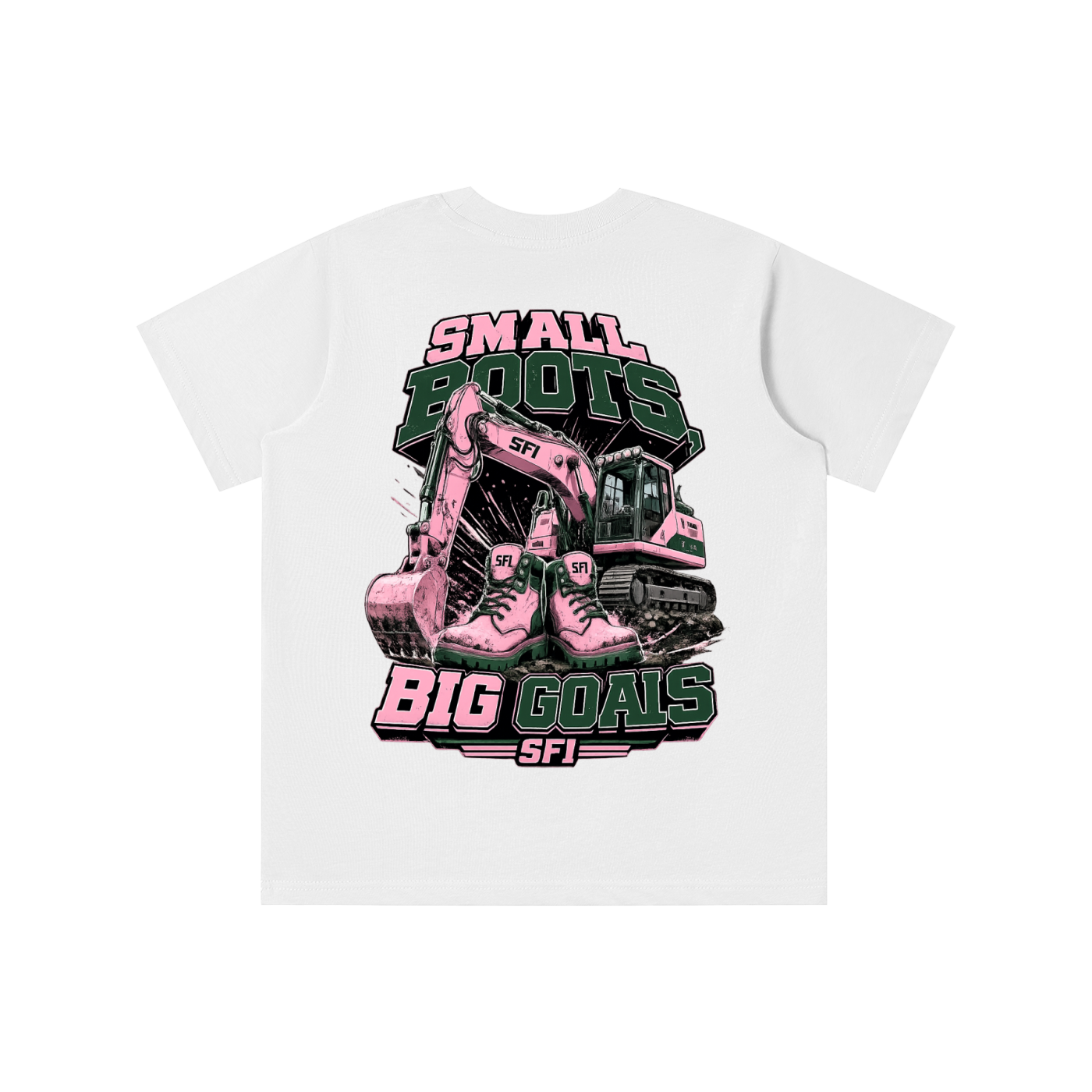 Girls Small Boots Big Goals T-shirt