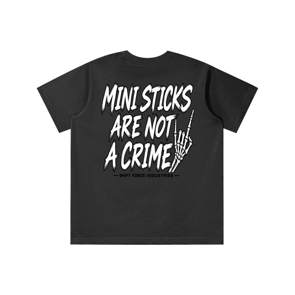Boys Mini Sticks Are Not a Crime T-shirt