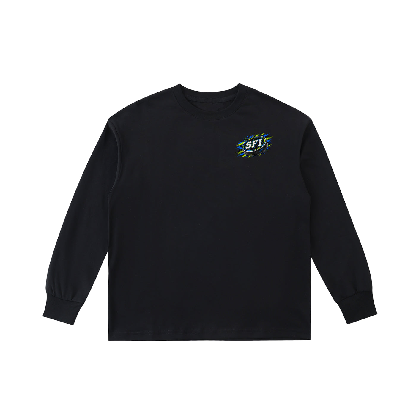 Boys Hockey Puck Long-Sleeve Tee