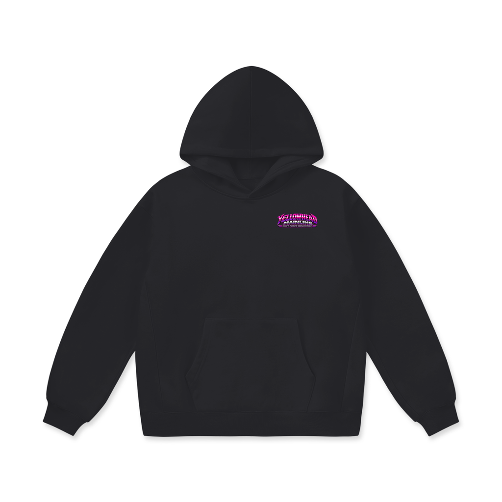 Yellowhead Pink Excavatior Heavyweight Fleece Hoodie