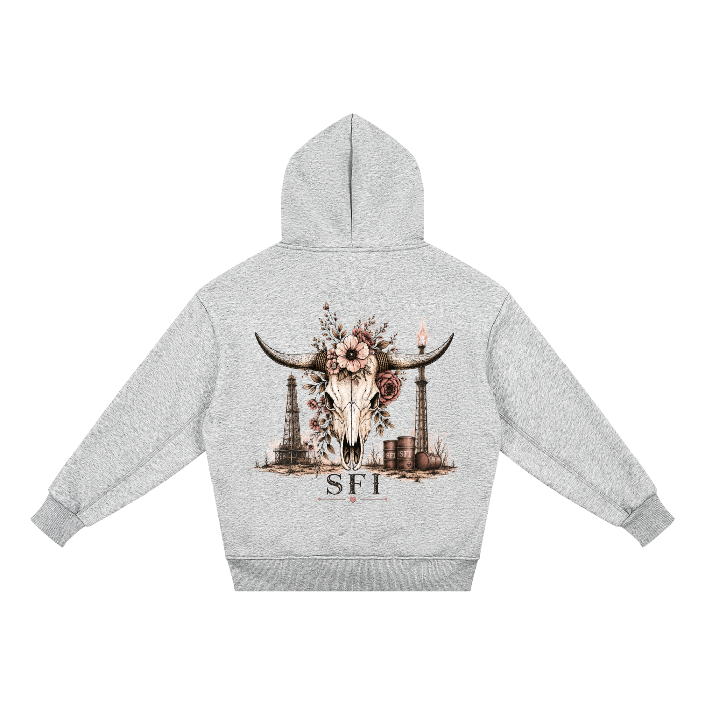 Girls Texas Long Horn Fleece Hoodie