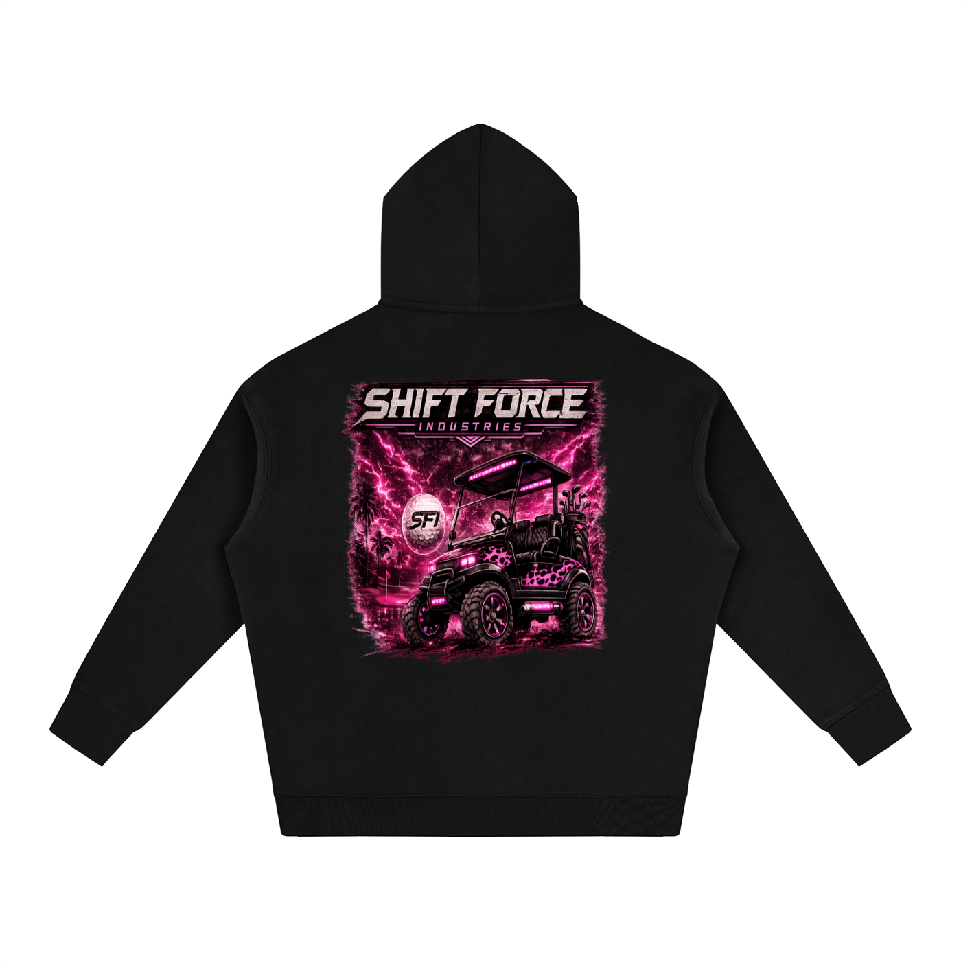 Women's Golf Cart Oversize Fleeced Hoodie