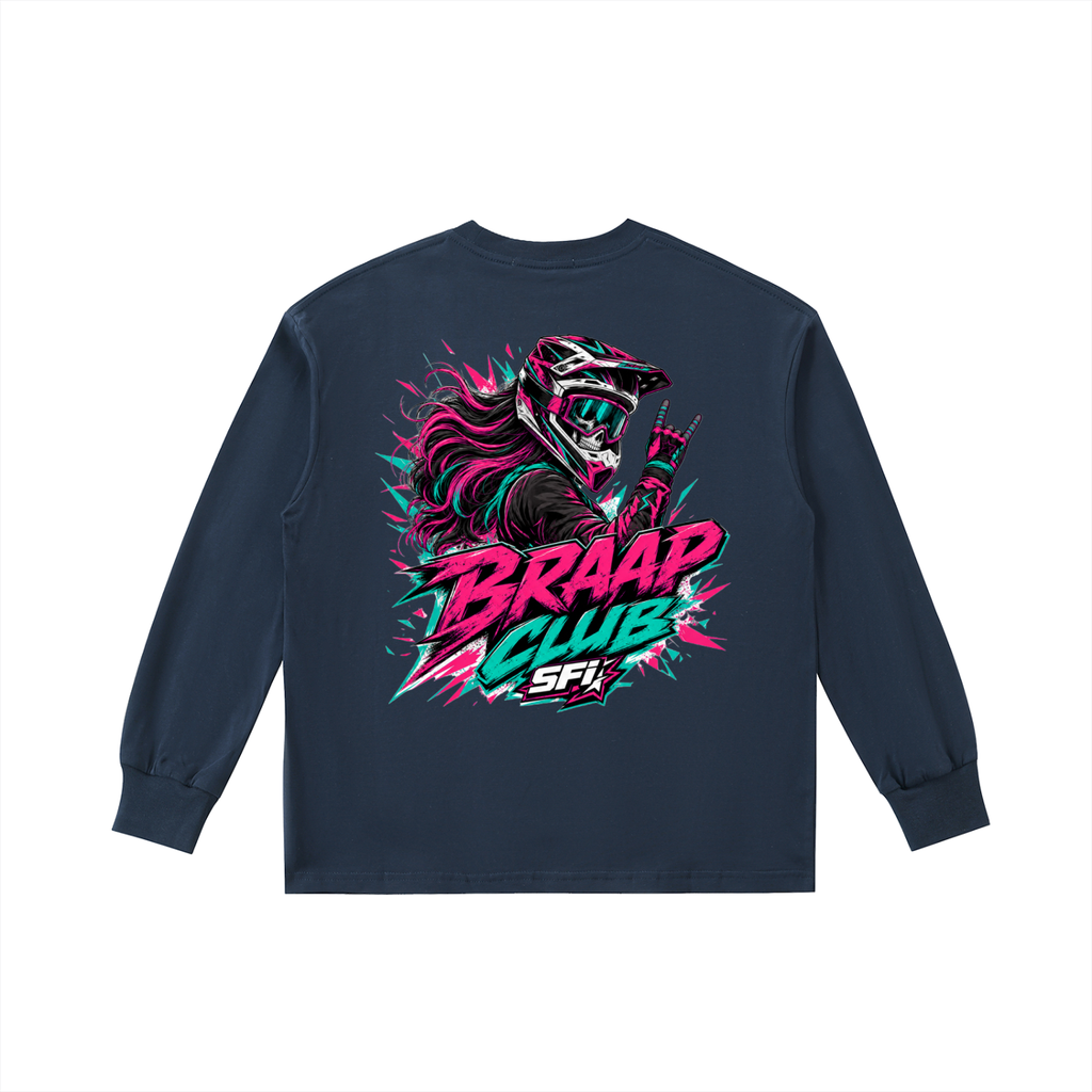 Girls Braap Club Long-Sleeve Tee