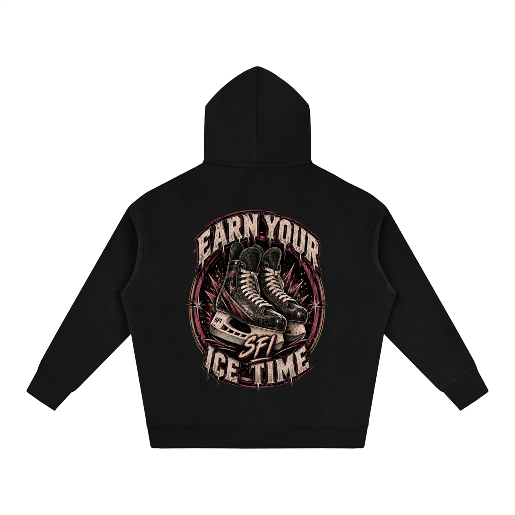 Women's Earn Your Ice Time Oversize Fleeced Hoodie