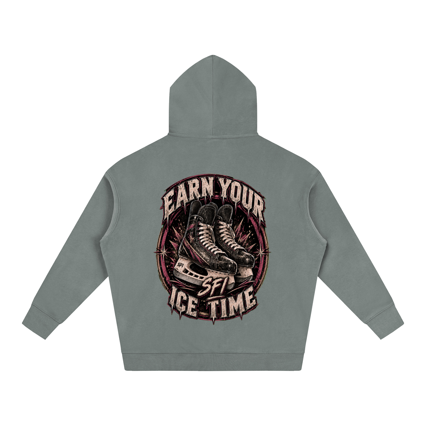 Women's Earn Your Ice Time Oversize Fleeced Hoodie