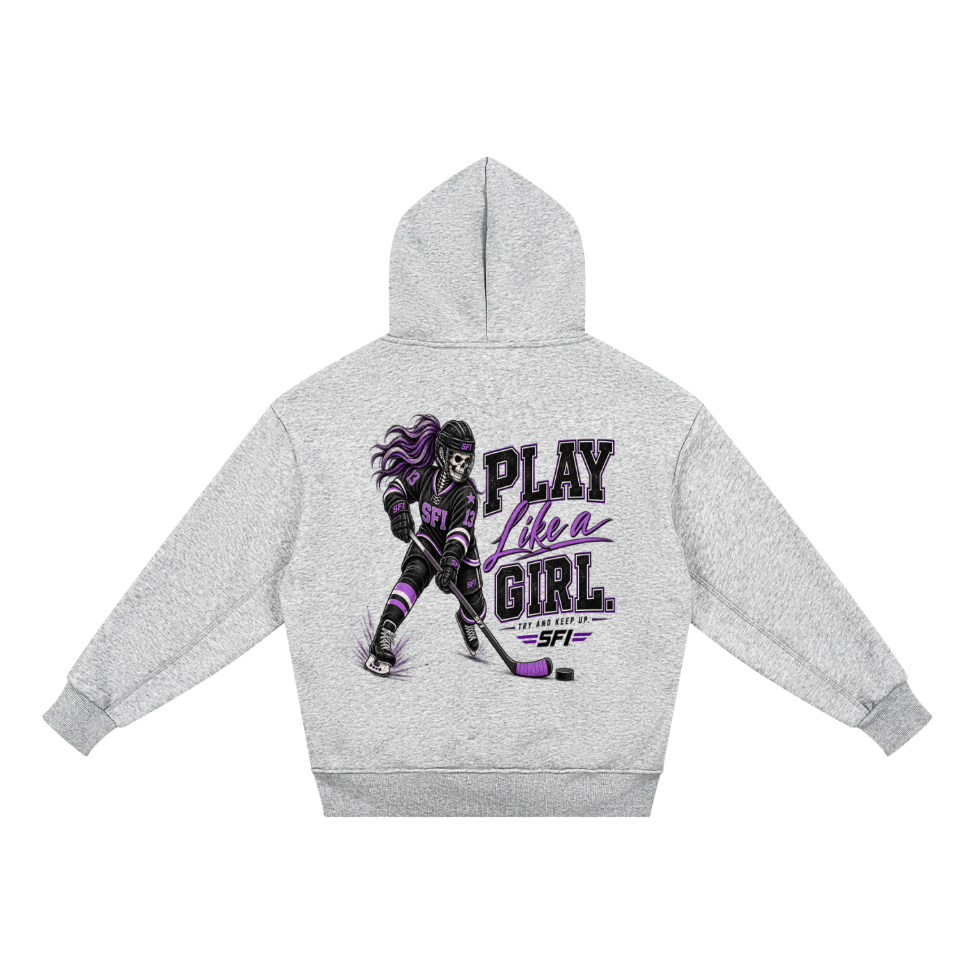 Girls Yeah I Play Like A Girl Fleece Hoodie