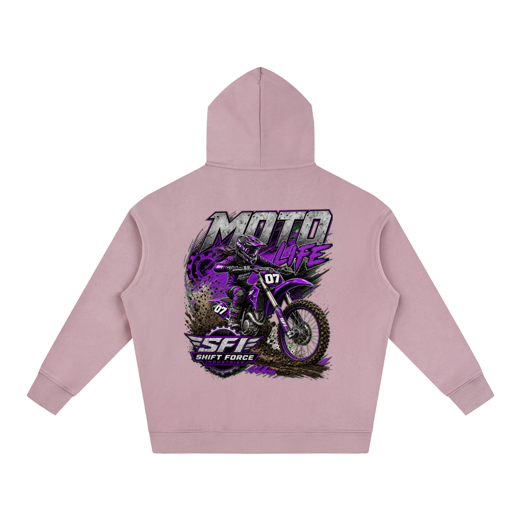 Women's Moto Life Oversize Fleeced Hoodie