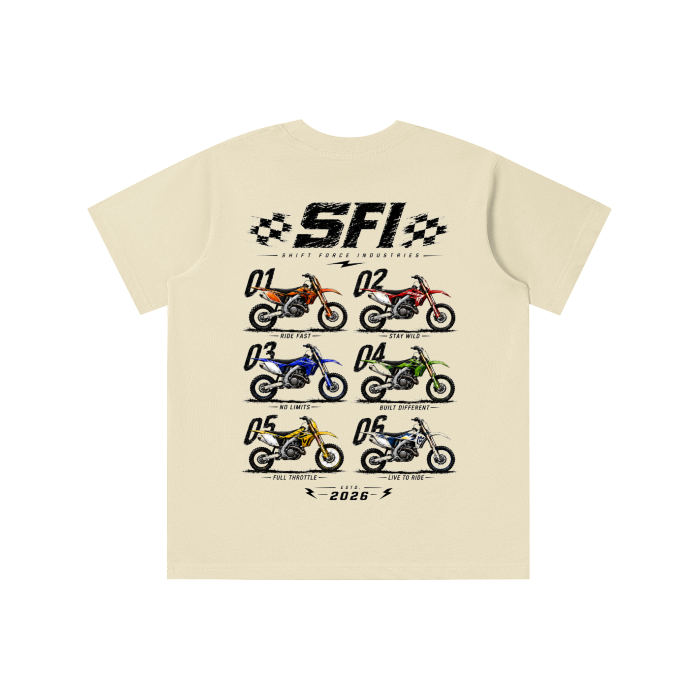 Boys Dirtbike Row T-shirt