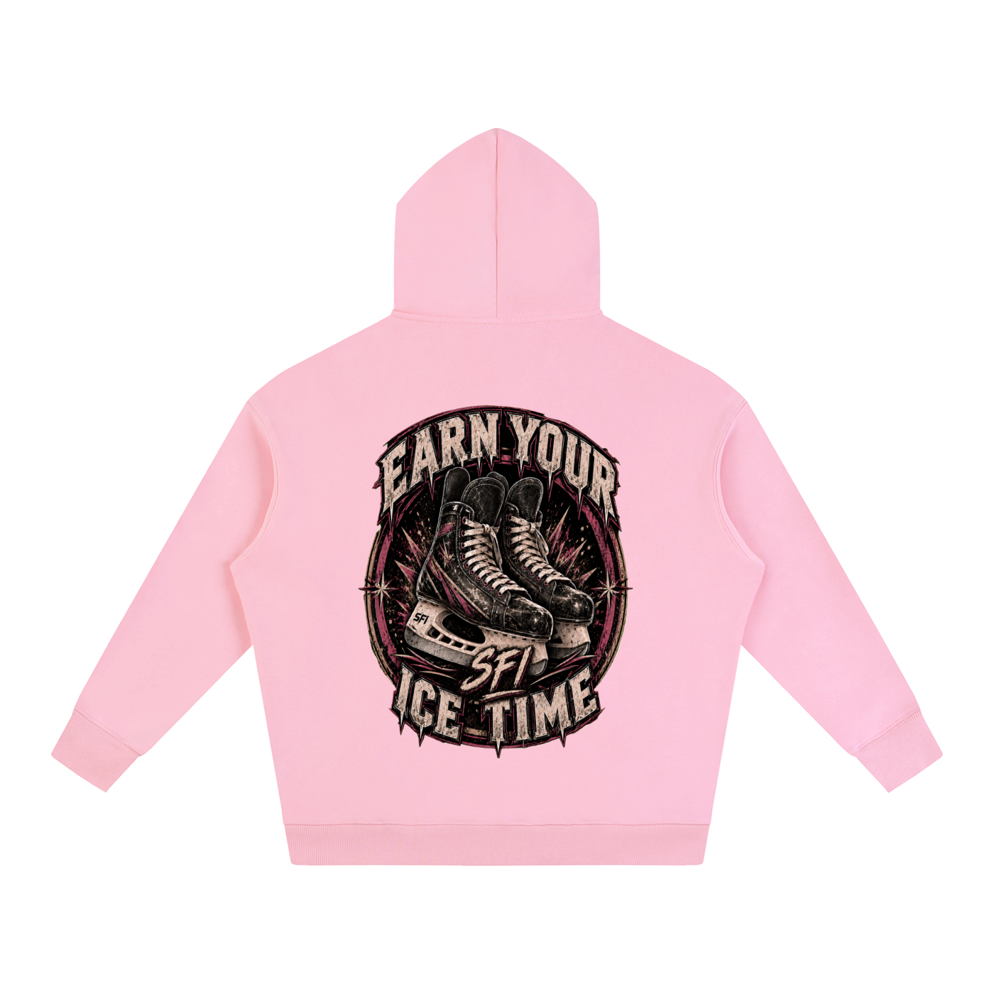 Women's Earn Your Ice Time Oversize Fleeced Hoodie