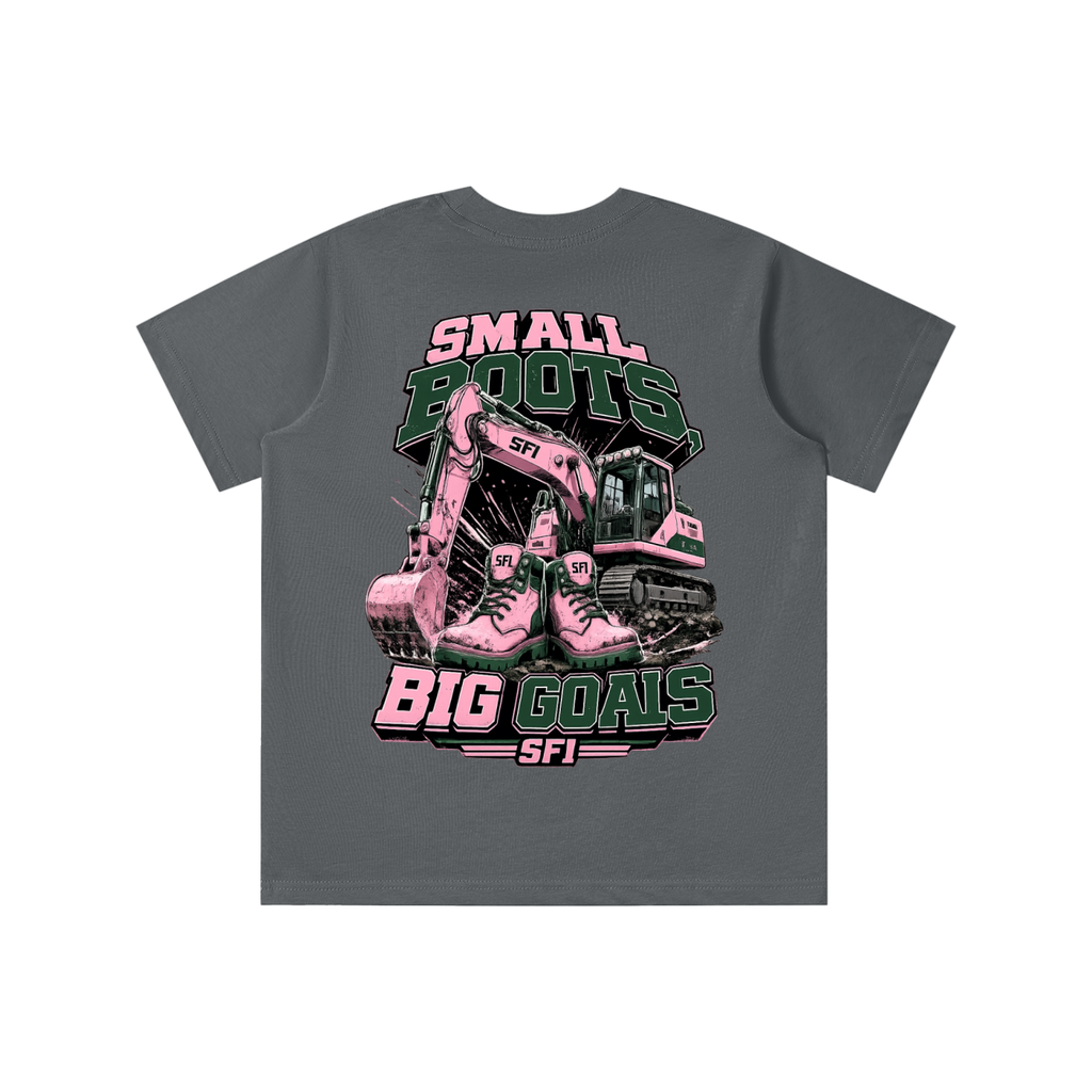 Girls Small Boots Big Goals T-shirt