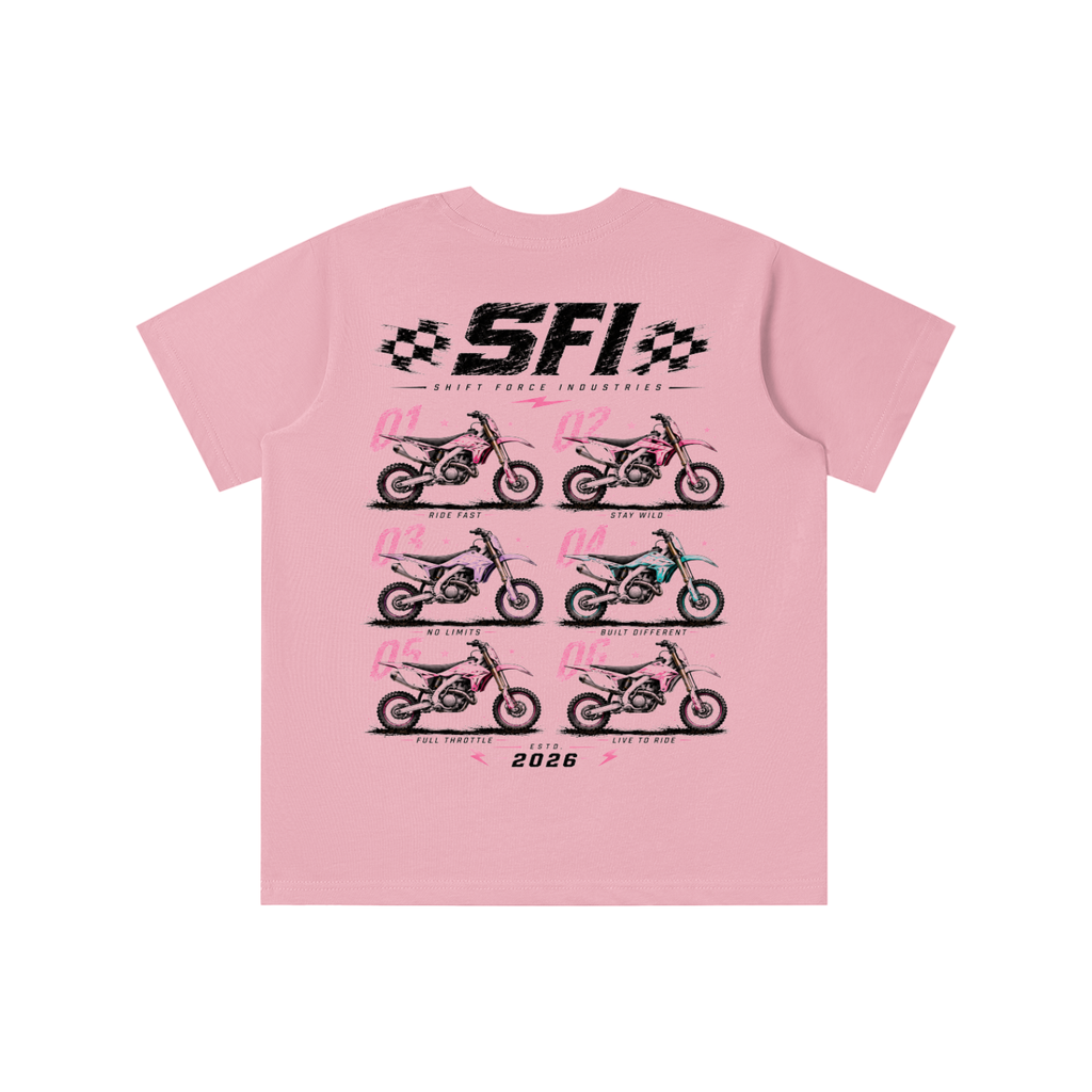 Girls Moto Lineup T-shirt