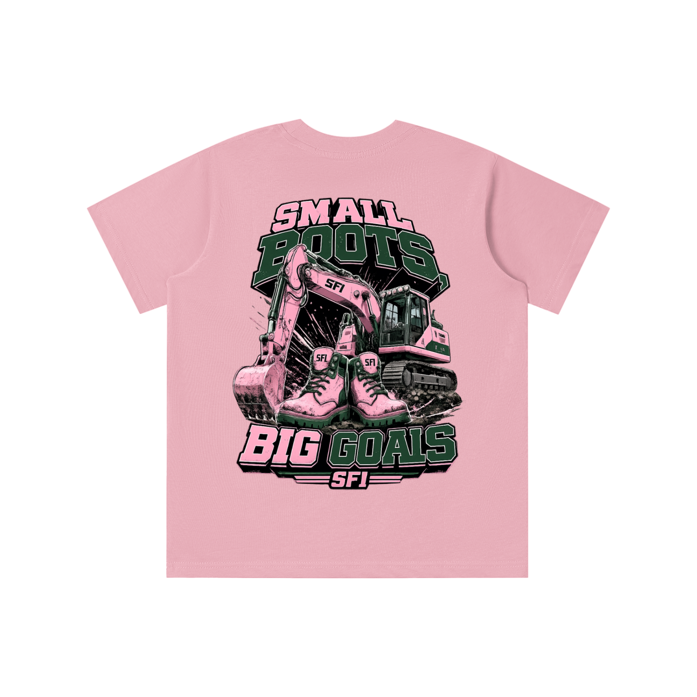 Girls Small Boots Big Goals T-shirt