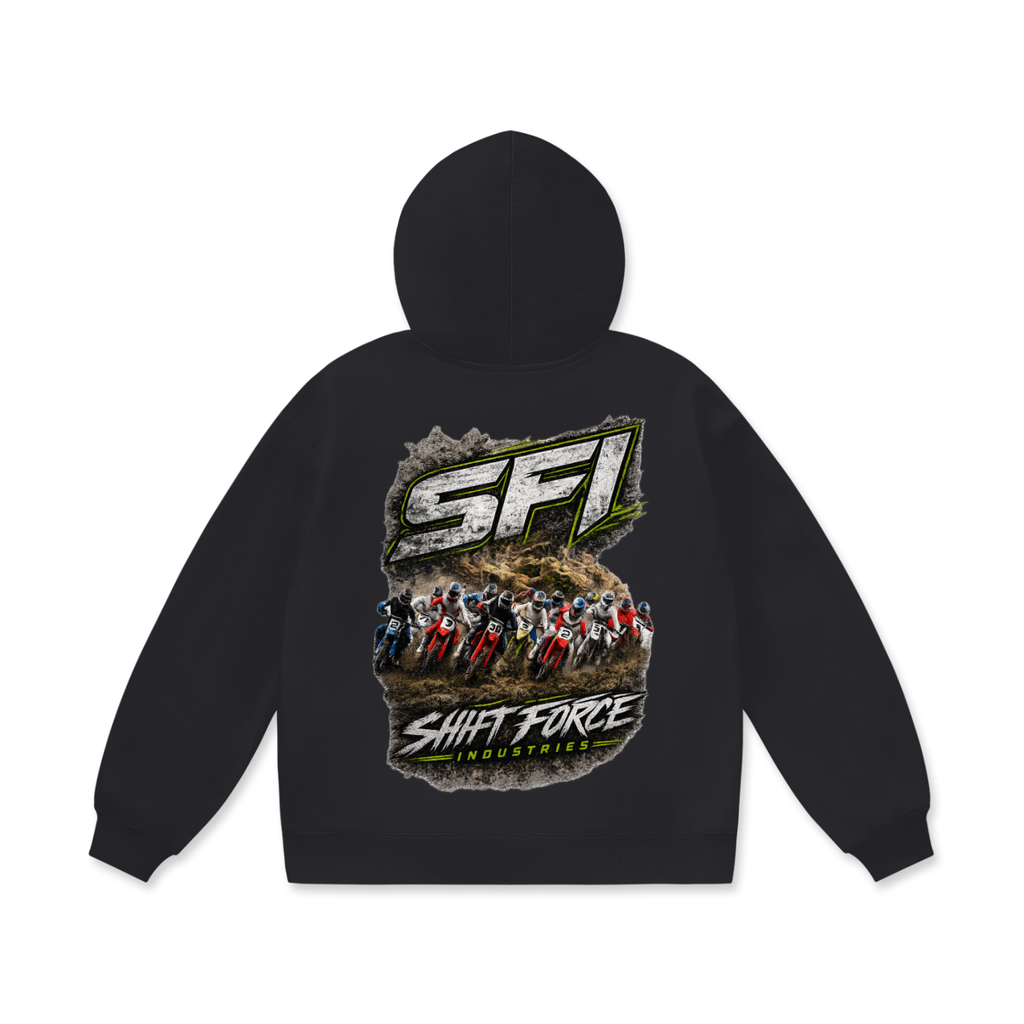 Men's Moto Race Fleece Hoodie
