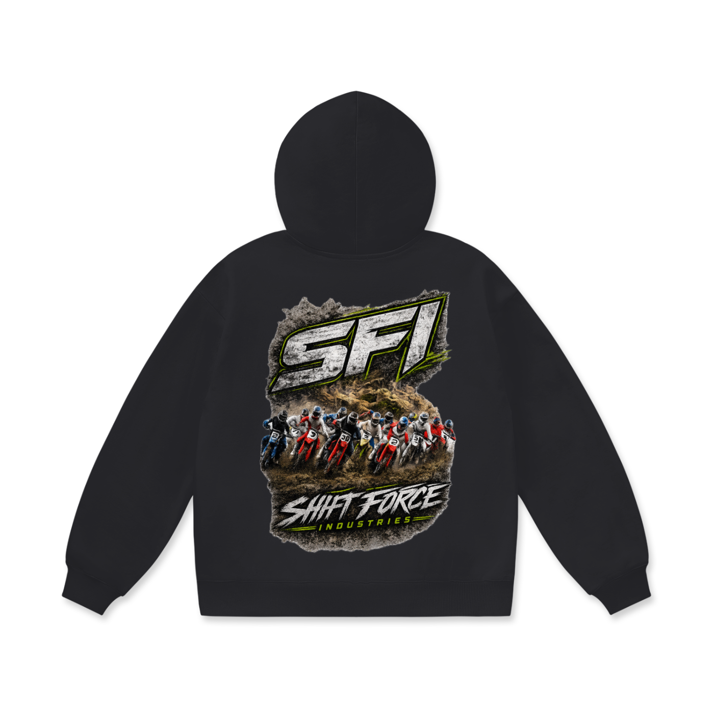 Men's Moto Race Fleece Hoodie