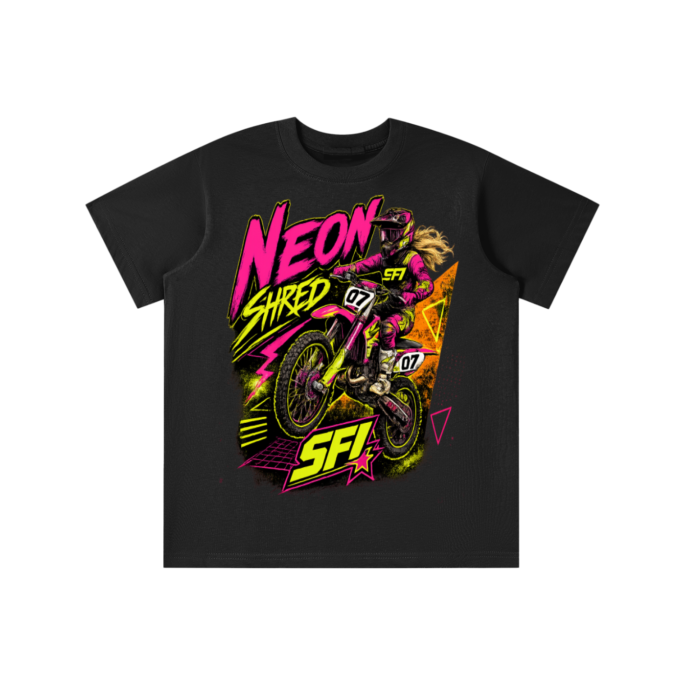 Girls Neon Shred T-shirt