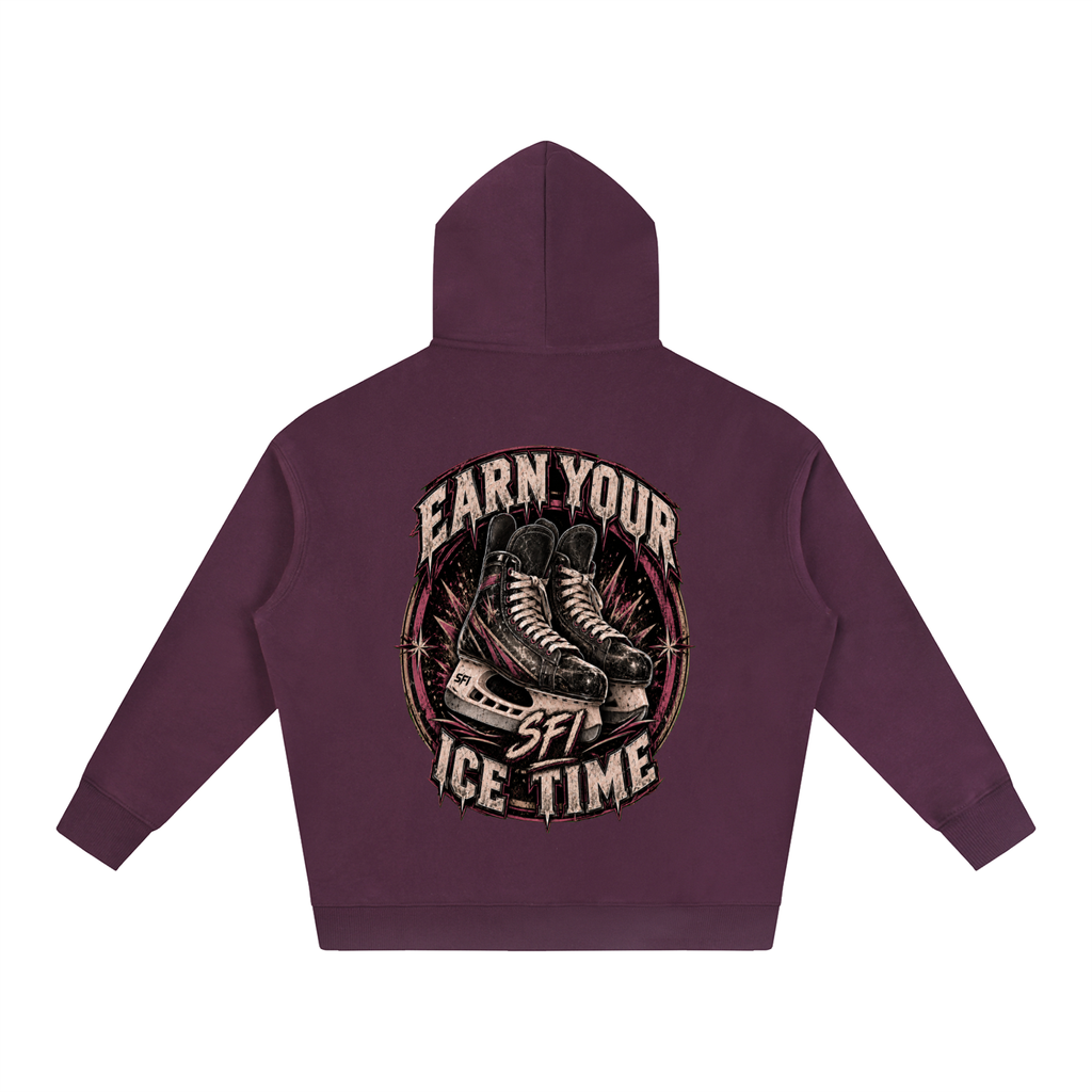Women's Earn Your Ice Time Oversize Fleeced Hoodie